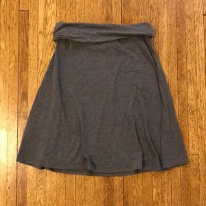 Cute and casual grey cotton skirt